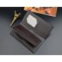 ZR756 Man Wallet Long Card Holder Card Positions Case Open Frosting Purse Retro Money Clip Billfold Dollars PU Open Wallet