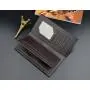 ZR756 Man Wallet Long Card Holder Card Positions Case Open Frosting Purse Retro Money Clip Billfold Dollars PU Open Wallet