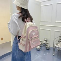 ZR487 Girls Cute Lovely New Fashion Backpack Canvas Custom Logo Schoolbag Travel Student Zipper Minimalist Schoolbag Laptop Bag