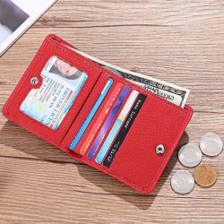 Wholesale Women'S Small Wallet Pu Leather Rfid Anti-Degaussing Coin Wallet Short Wallets