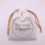 LOW MOQ Fast Delivery Gold Printing Ribbon White Linen Drawstring Cotton Bag