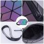 LOVEVOOK Fashion geometric small 2021 wallet PU material geometric luminous hand bag purse mini wallet