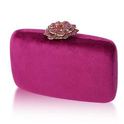 Wholesale autumn fashion handbag Ladies banquet rhinestone metal flower party bag purse vintage clutch evening bag