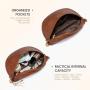 LOVEVOOK fashion fanny packs with Boho Style Strap for women crossbody purse custom logo waterproof pu leather waist bag