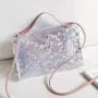Transparent crossbody bags for women 2024 trend ladies handbag small square bag mini satchel shoulder bag