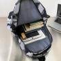 ZR839 Schoolbag New Backpack Fashion High Capacity Unisex Computer Laptop Bag Nylon High School Students Letter Backpack Trend