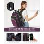 LOVEVOOK Fashion High Quality Quilted Waterproof Backpack Anti Theft School Bags for Women USB Travel Laptop Bags for teenagers