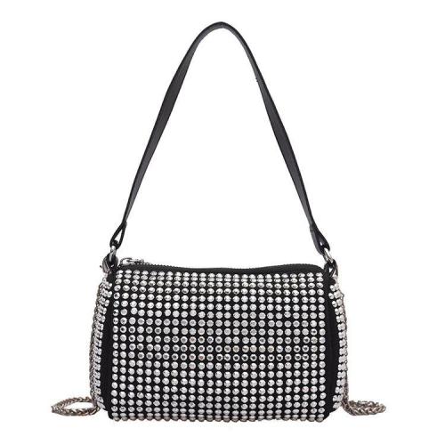Crossbody Bags for Women  luxury Bling Diamond purse Mini Top Handle Handbag Chain Clutch for Party