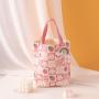New Cute Rabbit and Tiger Striped Canvas Shopping Bag Custom Logo wholesale printable packaging small cotton canvas tote bag
