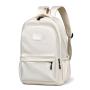 HR717 Unisex Solid Color Laptop Backpack Business Oxford College Shoulder Bag Portable Lightweight Universal Computer Schoolbag