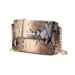 2024 Custom Logo Snake PU Leather Shoulder Bag For Women Ladies Cross Body Bags