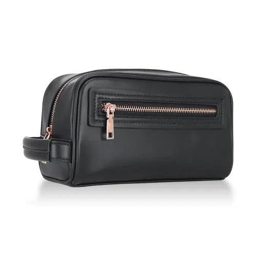 Men Vegan Leather Toiletry Bag Travel Kit Organizer Shave Bag Travel Kit Organizer Travel Bag For Toiletrie