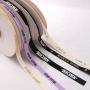 Custom Logo Printed Ribbon String Thread Cotton String
