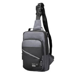 ZR566 Hot Selling Chest Bag Men New Waterproof Shoulder Bag Sports Travel Crossbody Bag Solid Color Oxford Cloth Backpack