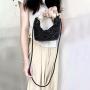 Custom logo French Retro Large Pearl Handle Ladies Woman Acrylic Pearl Beaded Handmade Wedding Clutch Hand Bags