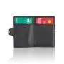 Wholesale metal wallet credit card holder leather aluminium id card holder pop wallet holder
