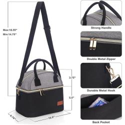 Gelory Wholesale Reusable Picnic Insulated Cooler Bag Kids School Lunch Bag With Shoulder Strap