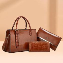 Retro Crocodile Pattern 2024 New Three Piece Set