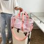 Candy Color Jelly PVC Tote Gym Sport Yoga Travel Bag Spend Night Bag Heavy Duty Clear Duffle Bag for Women