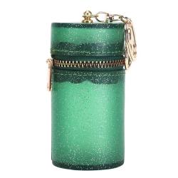 HR629 Women Lipstick Storage Bag Girl Portable Mini Simple Hand Cosmetics Headset Travel Makeup Bag PVC Coin Purse Wallet