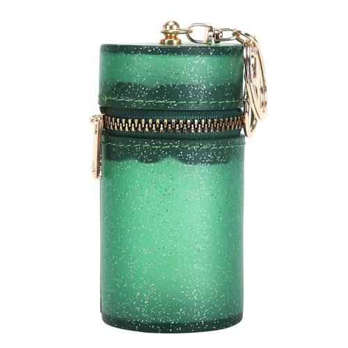 HR629 Women Lipstick Storage Bag Girl Portable Mini Simple Hand Cosmetics Headset Travel Makeup Bag PVC Coin Purse Wallet