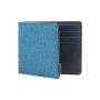 Fashion canvas and leather men wallet customized canvas wallet gift for men