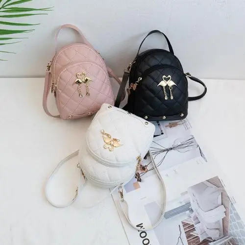 Embroidery ladies backpack new 2024 mini women's backpacks fashion shoulder bag Southeast Asia students small schoolbag