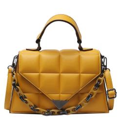 Hot Sales Bolsos Lady Crossbodys Luxury Pu Shoulder Bags Metal Chains Bags Custom Logo Handbag