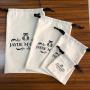 Custom Logo Recyclable  Ramadan Canvas Bags  for Skincare and Cosmetics Gift Bag cotton drawstring pouch