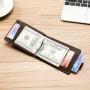 2022 New fashion Ultra-thin RFID men wallet  leather European and American casual US dollar clip Hight quality wallet for men