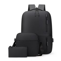 Most Popular 3 1 Multi-Functional Office Laptop Backpack Set Unisex Softback Bag USB Charging Port Polyester Lining Zipper