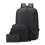 Most Popular 3 1 Multi-Functional Office Laptop Backpack Set Unisex Softback Bag USB Charging Port Polyester Lining Zipper