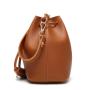 2024 new women's shoulder bags tassel drawstring PU bucket bag fashionable crossbody bags women handbags ladies