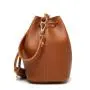 2024 new women's shoulder bags tassel drawstring PU bucket bag fashionable crossbody bags women handbags ladies