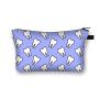 Make Up Pu Leather Flowers 3D Print Fashion Women Brand Makeup Insulated Cosmetic Bag