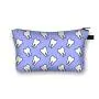 Make Up Pu Leather Flowers 3D Print Fashion Women Brand Makeup Insulated Cosmetic Bag