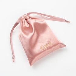 Recyclable Custom LogoSoft Silk Stain Fabric Drawstring Packaging Bag For Jewelry Satin Bundle Bags