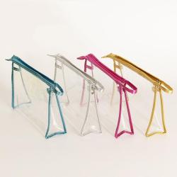 KBW390 Hot Selling PVC Bags Transparent Plastic Handbag Plus Printing Fashion Zip Bag EVA Cosmetic Bag Can Be Printed Logo