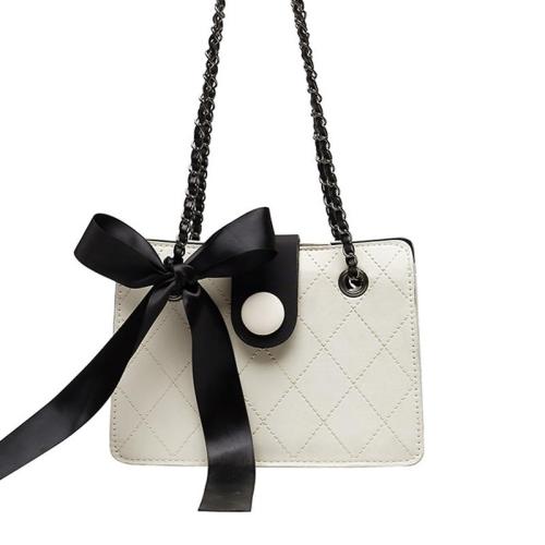 ZR267 Fashion Bag Women's New Silk Scarf Fashionable Lingge Small Square Bag Texture Chain One Shoulder Crossbody Bag