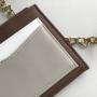 RFID Slim Card Holder Wholesale Leather Credit Card Holder Mini ID Card Holder with Key Chain