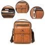 GW051 Single Shoulder Crossbody Bag Men Bag New Leather Briefcase Handbag Backpack PU Business Youth Vertical Boy Shoulder Bag