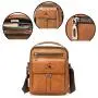 GW051 Single Shoulder Crossbody Bag Men Bag New Leather Briefcase Handbag Backpack PU Business Youth Vertical Boy Shoulder Bag