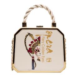2024 New Chinese style fashion design sense women shoulder chain bag portable cosmetics handbag