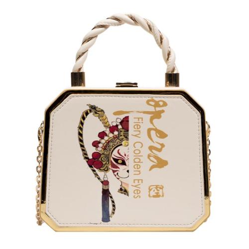 2024 New Chinese style fashion design sense women shoulder chain bag portable cosmetics handbag