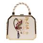 2024 New Chinese style fashion design sense women shoulder chain bag portable cosmetics handbag