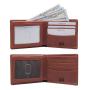Wallet custom natural leather wallet ID flap pocket rfid minimalist high-end oil-waxed genuine leather men's wallet