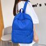 KBW591Fashion Shoulder Backpack Travel Bag Nylon Simple Solid Color College Junior High School Student School Bag