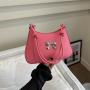 Sweet bow designer bags female 2024 Korean style candy color chain armpit ladies bag crossbody shoulder bag bolsas para mulheres