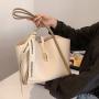 High Quality  Korean Fashion Sac A Main Femme  Large Capacity Bags Tote Bag With PU Leather Tote Bag For Girls