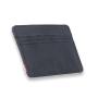 Fashion front pocket RFID Blocking Canvas credit card wallet custom logo card holder